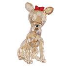 Old World Christmas Clarice Crystal Figurine featuring a detailed, sparkling crystal deer with intricate design and festive charm.