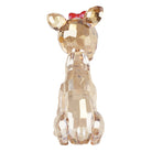 Old World Christmas Clarice Crystal Figurine featuring a detailed glass reindeer with intricate snowflake patterns.