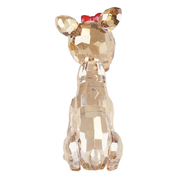 Old World Christmas Clarice Crystal Figurine featuring a detailed glass reindeer with intricate snowflake patterns.