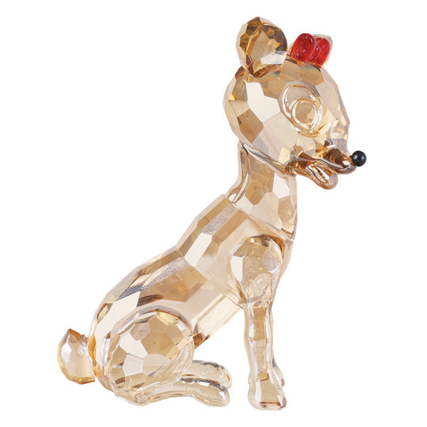 Old World Christmas Clarice Crystal Figurine, detailed glass ornament featuring a festive animal design.