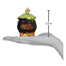 Old World Christmas Halloween Cauldron Ornament with black cauldron and spooky details, perfect for Halloween decor.