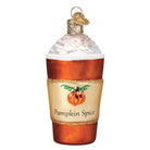 Old World Christmas Pumpkin Spice Latte ornament featuring a detailed, festive latte cup with whipped cream and pumpkin spice toppings.