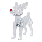 Old World Christmas Rudolph crystal figurine featuring a detailed red-nosed reindeer with shimmering accents.