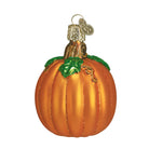 Old World Christmas pumpkin ornament featuring a festive orange pumpkin with green stem and detailed design.