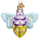 Old World Christmas You Light Up My Life ornament featuring a glowing light bulb design with festive holiday details.