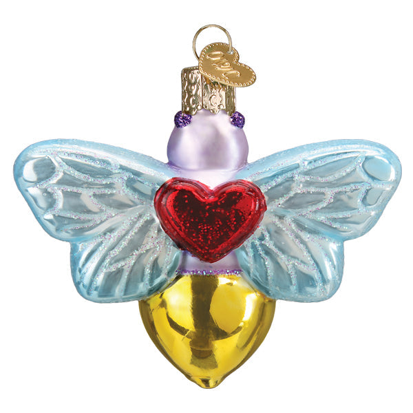Old World Christmas You Light Up My Life ornament featuring a lit candle and heartfelt message in festive colors.