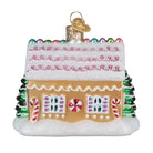 Old World Christmas Sugar Coated Cottage Ornament, detailed holiday decoration with colorful sugar coating, 3x3.75x2.5 inches