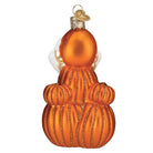 Old World Christmas M&M'S Orange Autumn Ornament, detailed orange candy corn-shaped holiday decor.