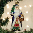 Old World Christmas Regal Father Christmas ornament featuring a festive Santa Claus figure with traditional attire.