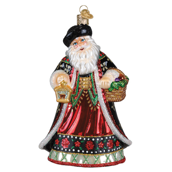 Old World Christmas Slovak Father Christmas ornament featuring festive holiday design with detailed Christmas character.