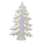 Iridescent ceramic trees set featuring four colorful decorative Christmas trees from Old World Christmas.