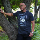 Adult SS graphic tee from The Graphic Tee featuring a "One Rad Dad" design on soft cotton fabric.