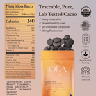 Ora Cacao Oaxacan Spice Enhanced 100% Ceremonial Cacao, 1 lb, featuring rich, dark cacao beans with a vibrant spice blend.