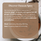 Enhanced Oaxacan Spice Ceremonial Cacao by Ora Cacao, 1 lb package with rich, aromatic cacao beans for ceremonial use.