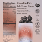 Pack of Ora Cacao Vibrant Vitality enhanced 100% ceremonial cacao in a 1 lb bag with vibrant packaging.