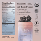 Connected Colombia Ora Cacao Pure 100% Ceremonial Cacao in 1 lb bag, rich dark cacao beans with natural texture and deep color.