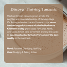 Ora Cacao Thriving Tanzania 100% ceremonial cacao in a 1 lb package, showcasing rich cocoa beans and vibrant packaging.