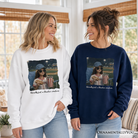 Funny doll face baseball sweatshirt by OrnamentallyYou, casual sports fan mom sweater with playful design and comfortable fit.