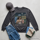 Funny doll face baseball sweatshirt by OrnamentallyYou, sports fan mom sweater with casual, comfortable fit and playful design.