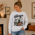 Vintage Gothic Lady Frankenstein sweatshirt by OrnamentallyYou featuring a beautifully undead Halloween-inspired design.