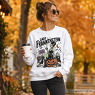 Lady Frankenstein vintage Gothic sweatshirt by OrnamentallyYou featuring undead Halloween-themed design and detailed spooky artwork.