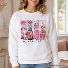 Nurse Life sweatshirt by OrnamentallyYou featuring medical essentials design, cozy sweater for coquette nurses in sand color.