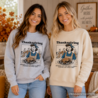Funny Thanksgiving Family Dysfunction Sweatshirt by OrnamentallyYou featuring retro holiday humor for sarcastic families.