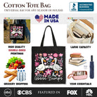 Black canvas tote bag with humorous Goose Bumps floral design by OrnamentallyYou, perfect for casual shopping or gift-giving.