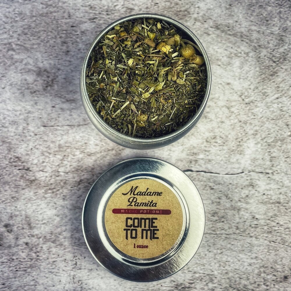 Come to Me Love Potion Spell Kit by Parlour of Wonders with 15 potion sachets for love magic and attraction.