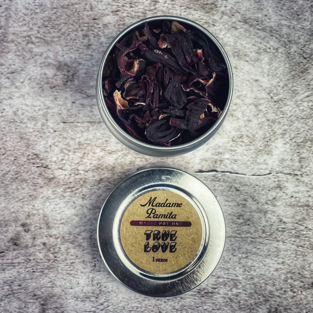True Love Potion Spell Kit by Parlour of Wonders featuring 15 potion sachets in a mystical packaging.