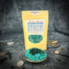 Small jar of Parlour of Wonders Break Up Bath Crystals with colorful crystals for relaxing bath soak.