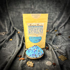 Small jar of Psychic Eye Bath Crystals by Parlour of Wonders, featuring vibrant crystals for relaxing bath experience.