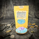 Parlour of Wonders Smooth Separation Bath Crystals in a jar, showcasing their elegant packaging and crystalline texture for relaxing bath time.