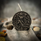 Blue beeswax Aquarius Water Bearer zodiac spell candle by Parlour of Wonders, symbolizing innovation, vision, and independence.