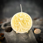 Blue beeswax Aquarius Water Bearer zodiac spell candle by Parlour of Wonders, featuring celestial design for innovation and independence.