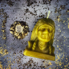 Beeswax Black Hawk Spell Candle by Parlour of Wonders, designed for spirit guide and social justice magic.