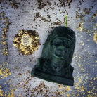 Beeswax Black Hawk Spell Candle by Parlour of Wonders, featuring a brown beeswax candle for spirit guidance and social justice magic.