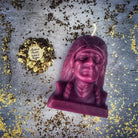 Beeswax Black Hawk Spell Candle by Parlour of Wonders with brown beeswax, used for spirit guide and social justice magic.