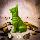 Beeswax Faithful Dog Spell Candle by Parlour of Wonders, brown beeswax candle symbolizing loyalty, fidelity, and unconditional love.