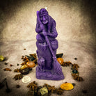 Beeswax Baba Yaga spell candle by Parlour of Wonders, brown grounding beeswax candle for wisdom, protection, and wild power.