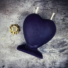Green beeswax twin flame love spell candle by Parlour of Wonders, designed for soul mate and true love magic.