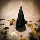 Green beeswax candle by Parlour of Wonders for prosperity and abundance magic, featuring a beeswax Money Maker spell candle.