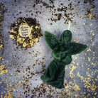 Orange beeswax angel spell candle by Parlour of Wonders for connecting with spirit guides and divine blessings.