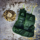 Beeswax Happy House Spell Candle by Parlour of Wonders, orange beeswax candle for home protection and harmony.