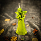 Beeswax Cat Guardian Spirit Spell Candle by Parlour of Wonders, featuring an orange beeswax candle for pet protection and healing.