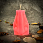 Beeswax Ex-Voto Nose Spell Candle by Parlour of Wonders with orange wax for clairalience, intuition, and healing.