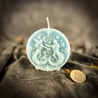 Pink beeswax Gemini Twins zodiac spell candle by Parlour of Wonders for communication, creativity, and adaptability.