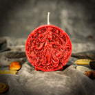 Pink beeswax Libra scales zodiac spell candle by Parlour of Wonders, symbolizing balance, harmony, and love.