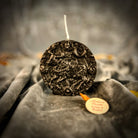 Pink beeswax Taurus Bull zodiac spell candle by Parlour of Wonders, featuring detailed bull design for abundance, stability, and sensuality.