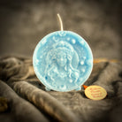 Pink beeswax Virgo Maiden zodiac spell candle by Parlour of Wonders with focus, healing, and practical energies.